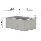 Kit Cuba Gourmet Quebec 60cm Aço Inox 304 e Torneira Gourmet