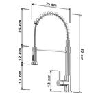 Kit Cuba Gourmet Quebec 60cm Aço Inox 304 e Torneira Gourmet