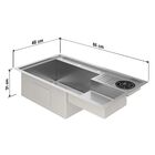 Kit Cuba Gourmet Veneza Aço Inox 304 E Torneira Gourmet Milão