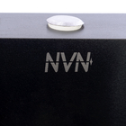 Kit Cuba Inox Quadra Preta 60 X 45 Cm Com Válvula Acessórios