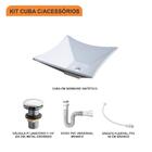 Kit Cuba L30 C/válvula Click 1 1/2'' (4,0cm) + Sifão Pvc + Fl