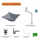 Kit Cuba L30 Com Torneira Link 1062 Metal E Válvula Click 1''