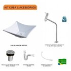 Kit Cuba L30 Com Torneira Link 1062 Metal E Válvula Click 1''
