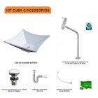 Kit Cuba L30 Com Torneira Link 1062 Metal E Válvula Click 1 1