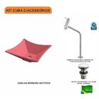 Kit Cuba L30 Com Torneira Link 1062 Metal E Válvula Click 1 1