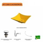 Kit Cuba L30 Com Válvula Click 1 1/2'' + Sifão Pvc E Flexível