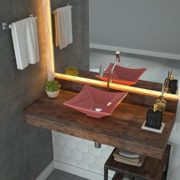 Kit Cuba L30 Com Válvula Click 1 1/2'' Compace Rosa