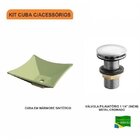 Kit Cuba L30 Com Válvula Click 1 1/2'' Compace Verde Acqua