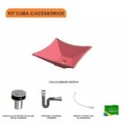 Kit Cuba L30 Com Válvula Click 1"b + Sifão Cromado E Flexível