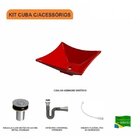Kit Cuba L30 Com Válvula Click 1"b + Sifão Cromado E Flexível