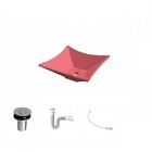 Kit Cuba L30 Com Válvula Click 1"b + Sifão Pvc E Flexível Rosa