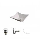 Kit Cuba L30 Com Válvula Click 1"g + Sifão Cromado E Flexível