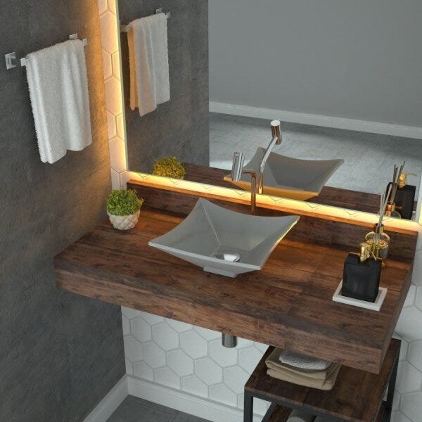 Kit Cuba L30 Com Válvula Click 1"g + Sifão Pvc E Flexível Cin