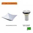 Kit Cuba L30 Com Válvula Metal 1'' Compace Branca