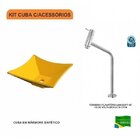 Kit Cuba L30 Torneira Link 1062 Metal 1/4 Volta Compace Amare