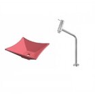 Kit Cuba L30 Torneira Link 1062 Metal 1/4 Volta Compace Rosa