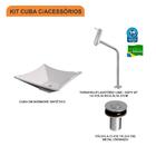 Kit Cuba L34 C/torneira Link 1062 Metal + Válvula Click 1''b