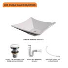 Kit Cuba L34 C/válvula Click 1 1/2'' (4,0cm) + Sifão Pvc + Fl