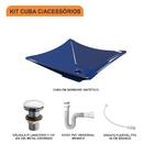 Kit Cuba L34 C/válvula Click 1 1/2'' (4,0cm) + Sifão Pvc + Fl