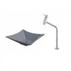 Kit Cuba L34 Com Torneira Link 1062 Metal 1/4 Volta Compace C