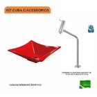 Kit Cuba L34 Com Torneira Link 1062 Metal 1/4 Volta Compace V