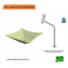 Kit Cuba L34 Com Torneira Link 1062 Metal 1/4 Volta Compace V