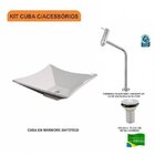 Kit Cuba L34 Com Torneira Link 1062 Metal E Válvula 1'' Compa