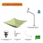 Kit Cuba L34 Com Torneira Link 1062 Metal E Válvula Click 1 1