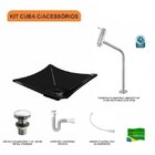 Kit Cuba L34 Com Torneira Link 1062 Metal E Válvula Click 1 1