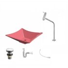 Kit Cuba L34 Com Torneira Link 1062 Metal E Válvula Click 1 1