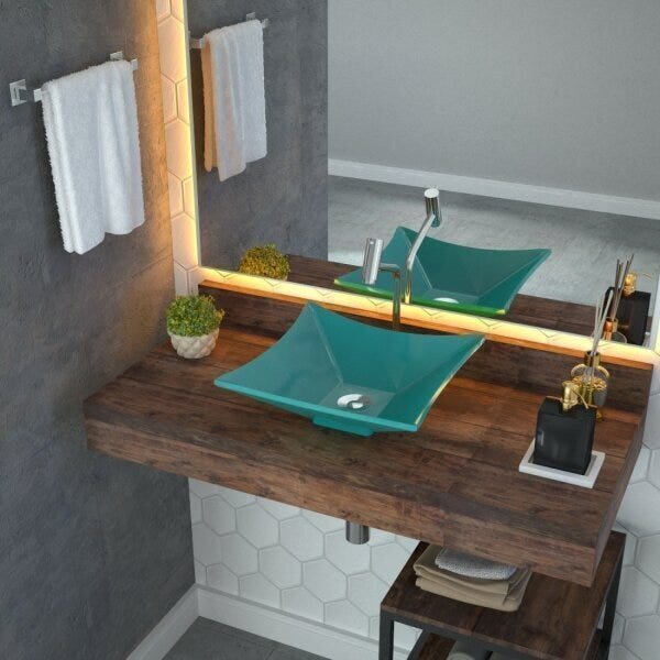 Kit Cuba L34 Com Torneira Link 1062 Metal E Válvula Click 1"b