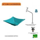 Kit Cuba L34 Com Torneira Link 1062 Metal E Válvula Click 1"g