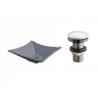 Kit Cuba L34 Com Válvula Click 1 1/2" Compace Cinza