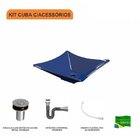 Kit Cuba L34 Com Válvula Click 1''b + Sifão Cromado E Flexíve