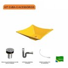 Kit Cuba L34 Com Válvula Click 1''b + Sifão Cromado E Flexíve