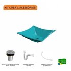 Kit Cuba L34 Com Válvula Click 1''b + Sifão Pvc E Flexível Co