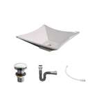 Kit Cuba L34 Com Válvula Click 1''g + Sifão Cromado + Flexíve