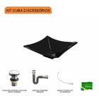 Kit Cuba L34 Com Válvula Click 1''g + Sifão Cromado E Flexíve