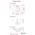 Kit Cuba L34 Com Válvula Metal 1'' (2,6cm) Vermelho