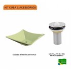 Kit Cuba L34 Com Válvula Metal 1'' Compace Verde Acqua
