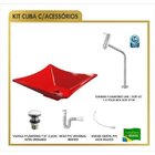 Kit Cuba L34 Torneira Link 1062 Metal Válvula Click 1 Polegad