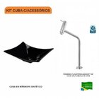 Kit Cuba L38 C/torneira Link 1062 Metal 1/4 Volta Compace Pre