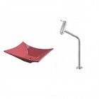 Kit Cuba L38 C/torneira Link 1062 Metal 1/4 Volta Compace Rosa