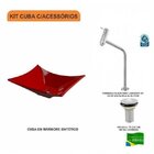 Kit Cuba L38 C/torneira Link 1062 Metal + Válvula 1" (2,6cm)