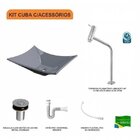 Kit Cuba L38 C/torneira Link 1062 Metal + Válvula Click 1''b