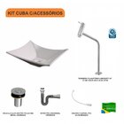 Kit Cuba L38 C/torneira Link 1062 Metal + Válvula Click 1''b