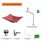 Kit Cuba L38 C/torneira Link 1062 Metal + Válvula Click 1"b (