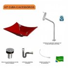 Kit Cuba L38 C/torneira Link 1062 Metal + Válvula Click 1"b (