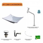 Kit Cuba L38 C/torneira Link 1062 Metal + Válvula Click 1"g +