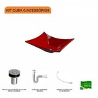 Kit Cuba L38 C/válvula Click 1"b (2,6cm) + Sifão Pvc + Flexív